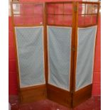 Antique 3 fold dressing screen