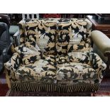 Harrods Duresta love settee - Approx length: 135cm