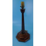 Cotswold school mahogany table lamp