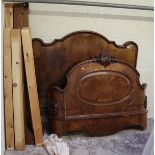 Antique burr walnut French bed