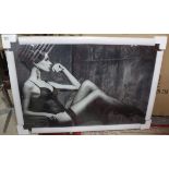 Wall art - Sexy lady - 120cm x 80cm