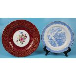 2 Royal Worcester cabinet plates