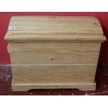 Small pine dome top chest