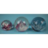 3 Caithness paperweights