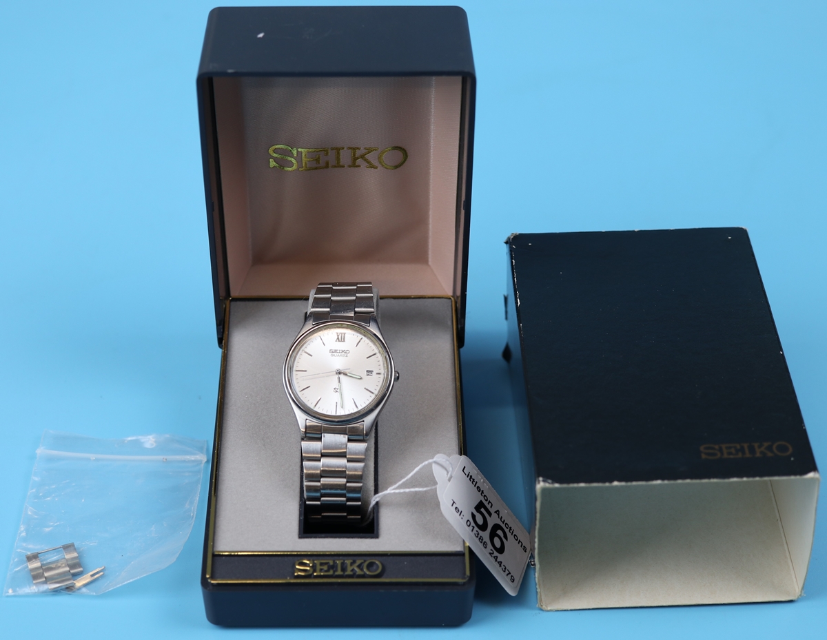 Boxed Seiko watch