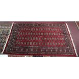 Red Eastern rug - Approx 260cm x 154cm