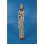 Ivory figure lady Madonna - Approx H: 29.5cm