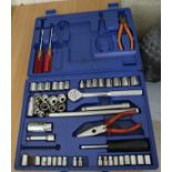 Cased socket set