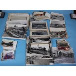 Box of black & white railway pictures