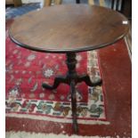 Georgian mahogany tilt top tripod table