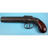 Reproduction pepper pot revolver marked Worcester