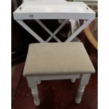 Stool & butlers tray on stand