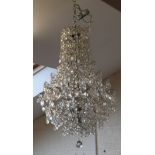 Glass chandelier