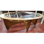 Glass top G-Plan coffee table