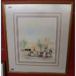 L/E signed print - Eastern scene by Spencer W Tart