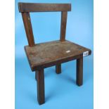 Early oak milking stool