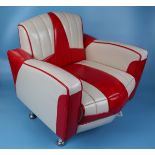 Small American 1950's diner style child's chair