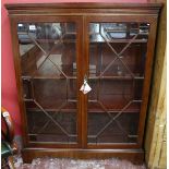 Mahogany Astra glazed display unit