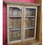 Pine display cabinet