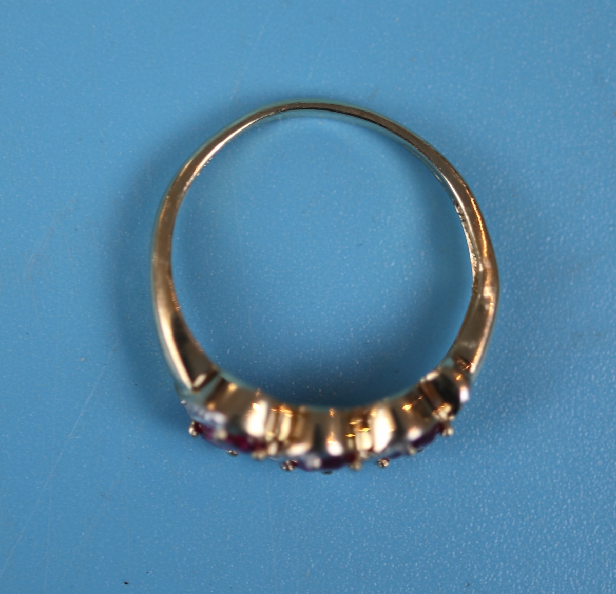 Gold ruby & diamond ring - Image 3 of 3