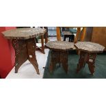 3 Moorish style tables