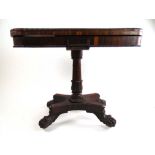 A Regency gonalco alves tea table, the f