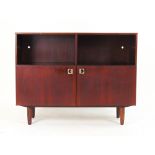 A 1960's Danish rosewood cabinet with tw