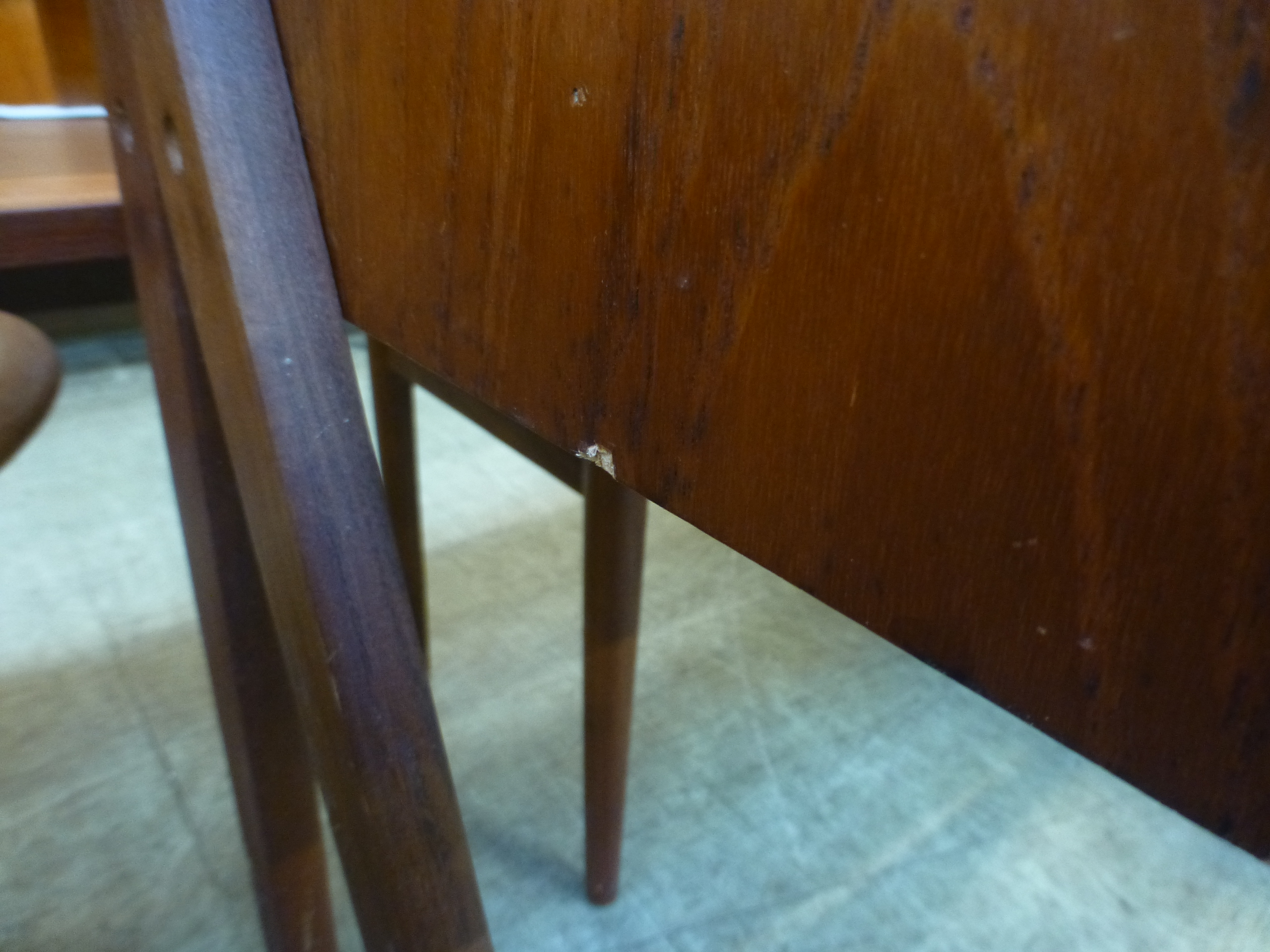 A 1970's teak dressing table, the shaped - Image 11 of 14
