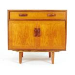 A G-Plan teak and crossbanded cabinet wi