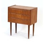 A 1960's Danish designed teak chest of t