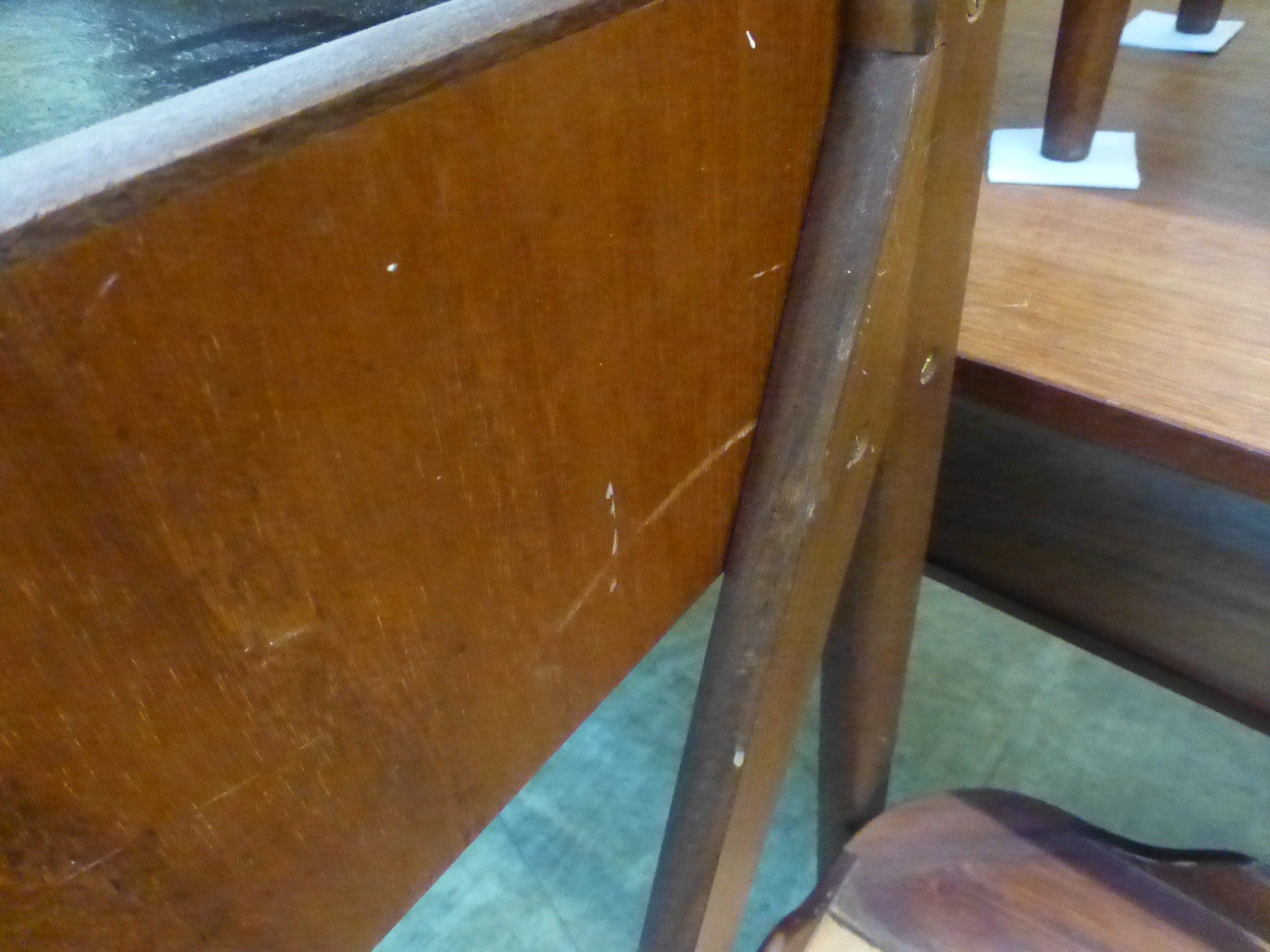 A 1970's teak dressing table, the shaped - Image 10 of 14