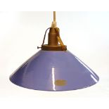 A Soholm Pottery blue ceramic ceiling li