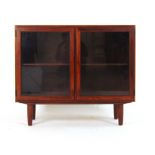 A 1960's Danish rosewood bookcase with t