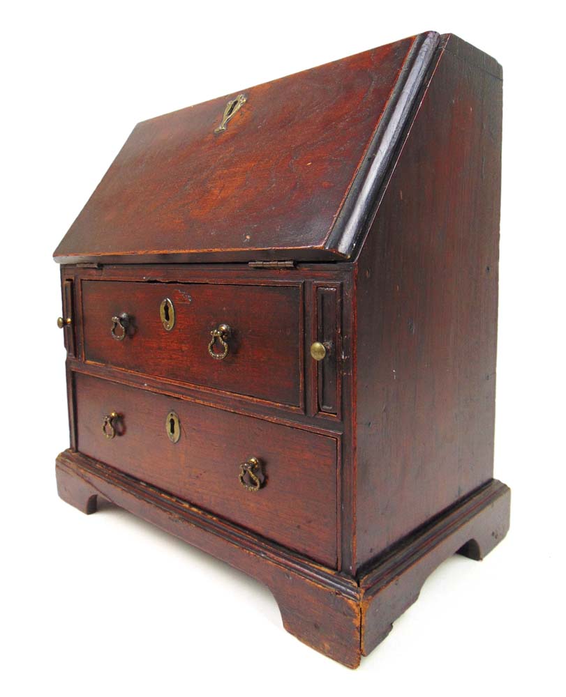 An 18th century teak apprentice bureau, - Image 3 of 3