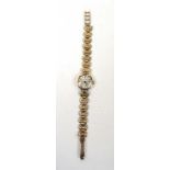 A ladies 9ct gold Rotary wristwatch on a