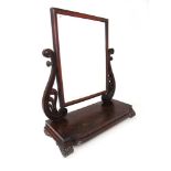 An early 19th century mahogany toilet mi