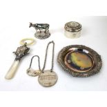 A selection of silver items to include a