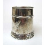 A Victorian silver tankard, the front en