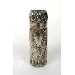 A Victorian silver scent bottle of flute