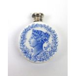 A Victorian silver mounted Royal Worcest