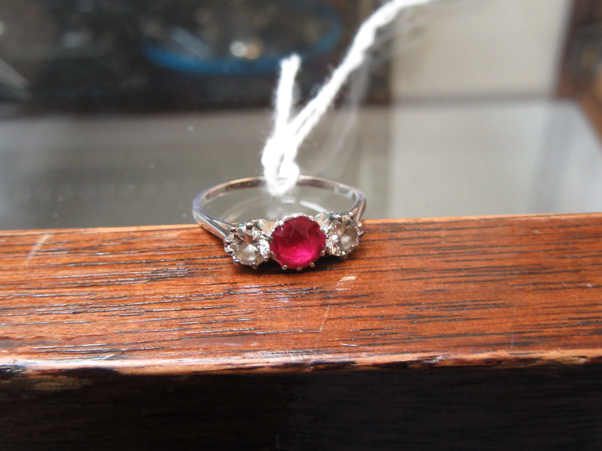 An early 20th century white metal, ruby - Image 4 of 6