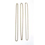 A yellow metal rope twist link chain mar