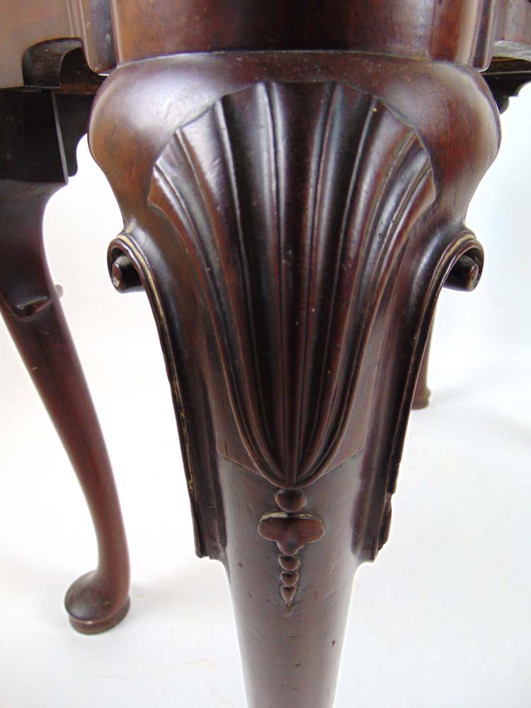 A George II mahogany tea table, the shap - Image 3 of 17