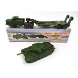 A boxed Dinky Supertoys tank transporter