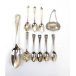 An assortment of silver and white metal