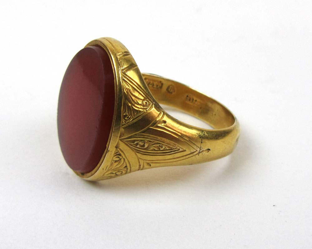 A mid-Victorian 9ct gold and oval carnel - Image 2 of 4