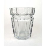 A large Baccarat faceted crystal ice buc