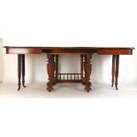 A 19th century French walnut extending d