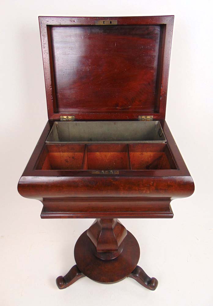 A William IV mahogany teapoy of sarcopha - Image 2 of 3