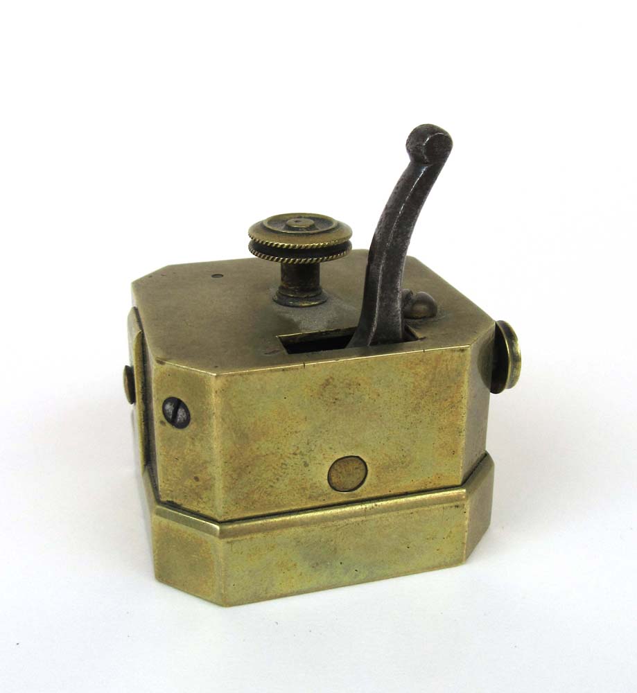 An early 19th century brass scarifier by